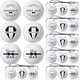 thumbnail image 1 of Regalos para Padrinos de Boda: Pelotas de Golf HyDren 18 piezas con Cajas, 1 of 7