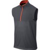 NEW Nike Dri-Fit 1/2 Zip Vest Dark Gray/Electro Orange XL Golf Pullover