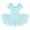 Mint Green, variant on Kids Girls Short Bubble Sleeves Rhinestone Ballet Leotard Tutu Dress Pink 6