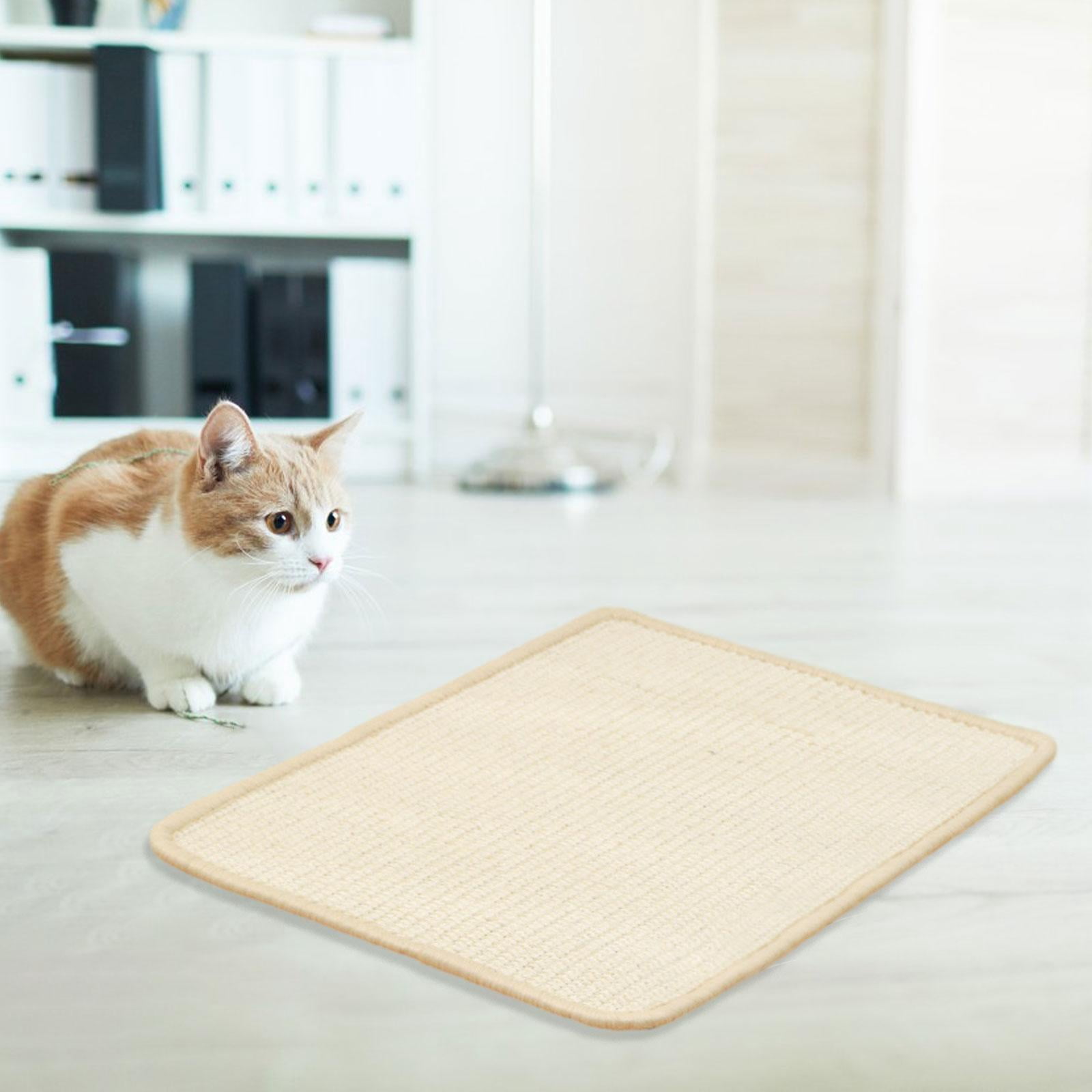 Cat Scratch Pad,Cat Scratch Pad Scratcher For Indoor Cats,Sisal Cat Scratching Mat Carpet Couch Anti Slip,Cat Scratching Pad Sleeping Pad Claws,Cat Floor Scratching Mats Rug 50cmx80cm