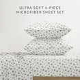 thumbnail image 3 of Noble Linens 3 Piece Holiday Microfiber Bed Sheet Set, Winter Berries, Twin, 3 of 13