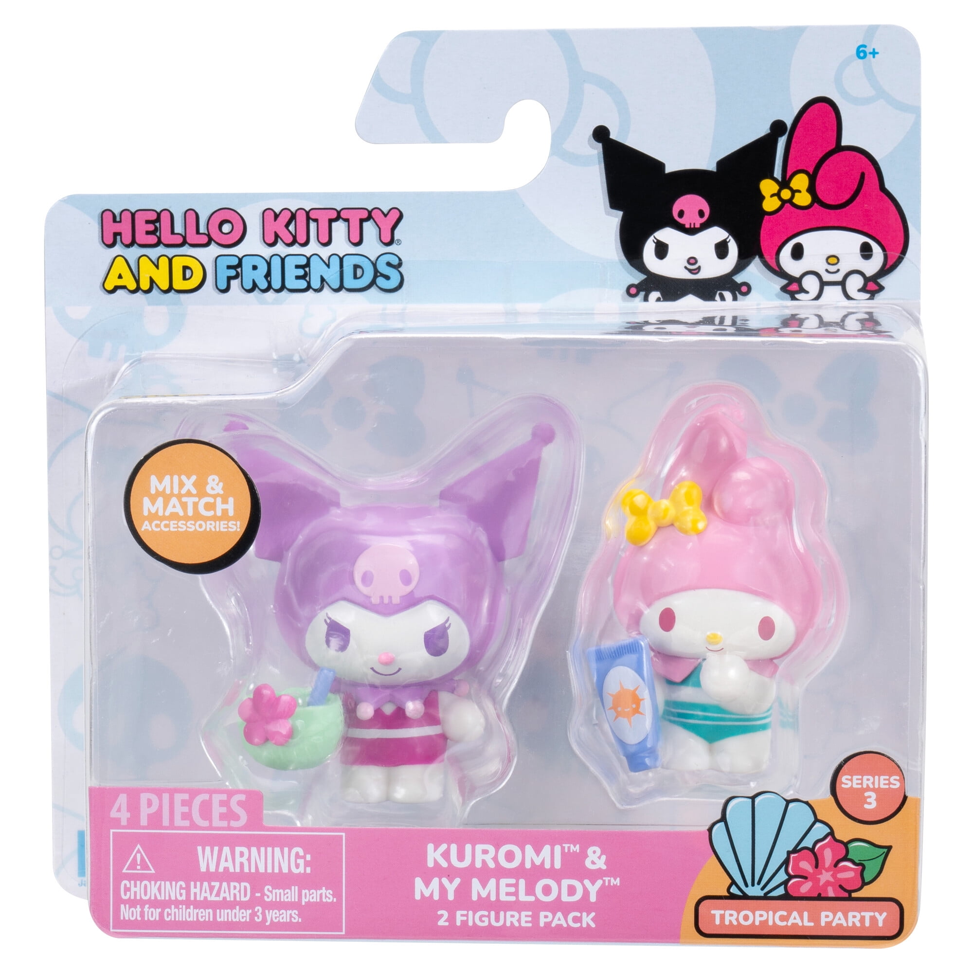 Hello Kitty and Friends Tropical Party 2 Figure Pack - 2 inch