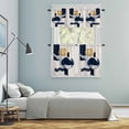 thumbnail image 6 of Abstract Color Block Kitchen Curtains Valances and Tiers Set of 3 Nordic Bohemian Tier Curtains and Valance with Rod Pocket for Small Windows, 27.5"x24", 6 of 9