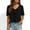 Black, variant on BUIGTTKLOP Blouses for Women Dressy Casual Puff Short Sleeve Shirts Ruffle V Neck Summer Beach Tops 2026