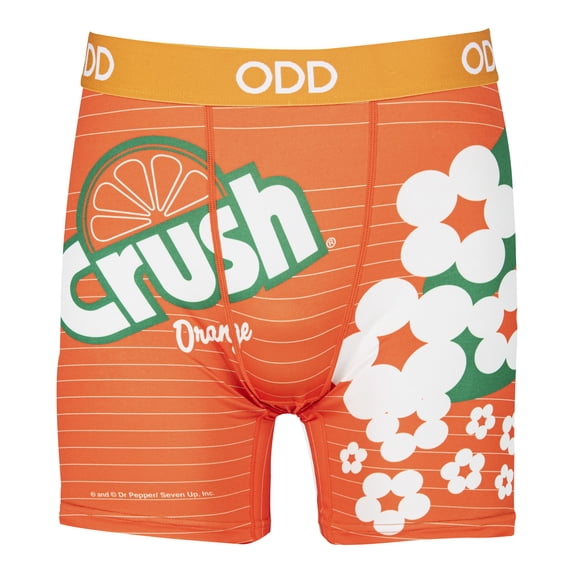 ODD SOX, Orange Crush Soda Merchandise , Men's Fun Boxer Brief Underwear, Large