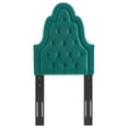 thumbnail image 2 of Modway Augustine Tufted Performance Velvet Twin Headboard in Teal, 2 of 8
