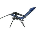 thumbnail image 7 of Sunnydaze XL Folding Zero-Gravity Chair with Pillow and Cup Holder - Set of 2 Navy Blue, 7 of 7