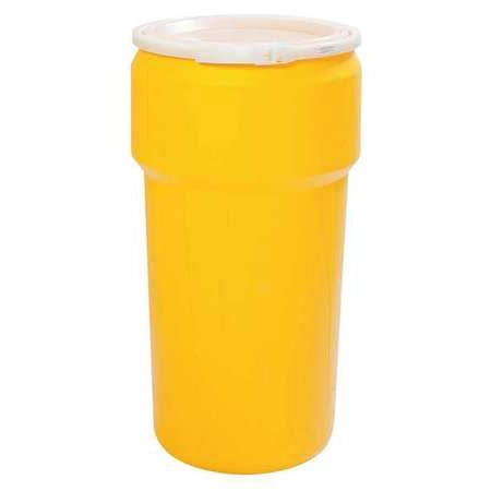 EAGLE 1623 Transport Drum,Open Head,20 gal.,Yellow