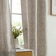 thumbnail image 6 of THD Avi Jacquard Slub Texture - Privacy Curtains with Grommet Lightweight Window Curtains Drapery Panels for Bedroom, Dining Room & Living Room, 2 Panels (37 x 84 Inch, Taupe), 6 of 7