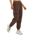 thumbnail image 6 of Huesdet Sweatpants for women,Women's High Waisted Joggers Summer Workout Baggy Yoga Pants Cinch Bottom Trousers(XL,Coffee), 6 of 9