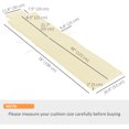 thumbnail image 3 of Outsunny Garden Lounger Chair Cushion ONLY, Thick Padded, Headrest, Cream, 3 of 9