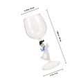 thumbnail image 4 of OULII Red Goblets Glassware Goblet Transparent Glass Christmas Party 1Set, 4 of 8
