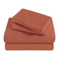 thumbnail image 2 of BNM Egyptian Cotton 300 Thread Count Sheet Set, California King, Pumpkin, 2 of 10
