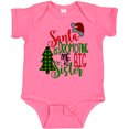 thumbnail image 3 of Inktastic Santa is Promoting Me to Big Sister Green Plaid Tree Girls Baby Bodysuit, 3 of 5