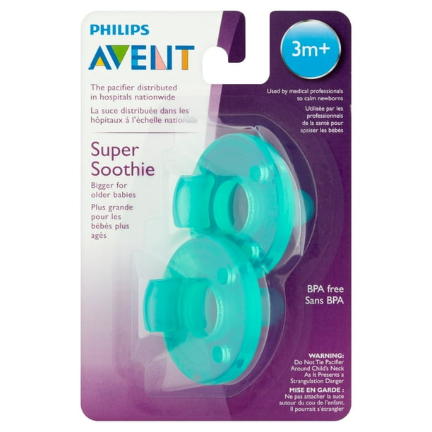Philips Avent Super Soothie Pacifier 3 Months 2 Counts Walmart Com Walmart Com