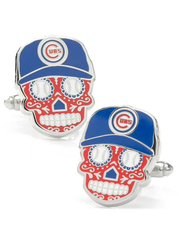 Men's Royal Chicago Cubs Sugar Skull Cufflinks