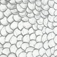 thumbnail image 4 of DecMode Silver Wood Carved Scales Abstract Wall Decor with Hammered Inspired Design, 4 of 11