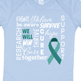 thumbnail image 4 of Inktastic Ovarian Cancer- Together We Will Win Boys or Girls Baby Bodysuit, 4 of 5