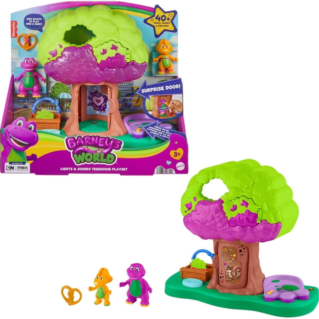 Set de juego Barney Preschool Toy Lights & Sounds Treehouse