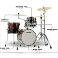 thumbnail image 2 of Sonor AQ2 Safari 4-Piece Maple Shell Pack w/ 16" Bass Drum - Brown Fade, 2 of 2