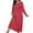 Red, variant on Fancifize Plus Size Nightgowns for Women Soft Long Sleeve Loose Nightshirt Comfy Crew Neck Polka Dot Lightweight Loungewear Pajamas