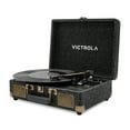 thumbnail image 2 of Victrola Venture Bluetooth Portable Mid-Century Modern Suitcase Record Player with 3-Speed Turntable & Built-in Speakers  | Black, 2 of 9