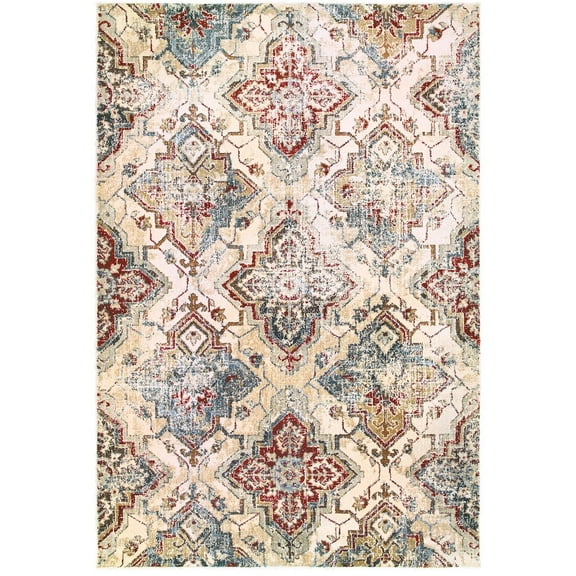 Sphinx Empire Area Rug 030J4 Ivory Diamond Swirls 9' 10" x 12' 10" RectangleKitchen & Dining
