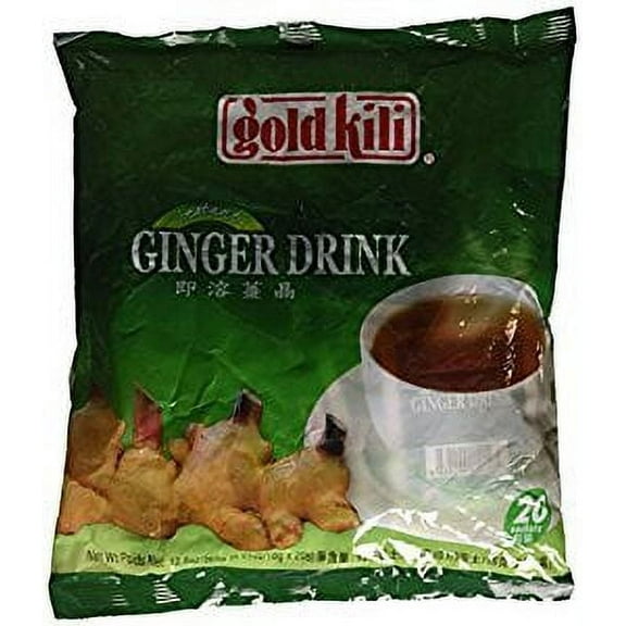 NineChef Bundle - NineChef Spoon Plus Gold Kili All Natural Instant Ginger Drink (20 Sachets) - 12.6 Oz (Pack 2)