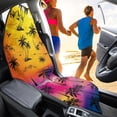 thumbnail image 4 of Uourmeti Car Seat Towel Cover, Compatible with Van Truck Seat, Car Towel Seat Cover for Sedans Trucks Waterproof, Tropical Sunset, 4 of 7