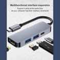 thumbnail image 3 of Matsuzay Hub portátil tipo c USB 3.0 Adaptador compatible con Estación de acoplamiento para computadora portátil Carcasa de aleación de aluminio Juegos de teclado y mouse para computadora, 3 of 8