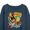 thumbnail image 3 of Marvel Iron Man - Sticker Style - Women's French Terry Pullover Sweatshirt, 3 of 5