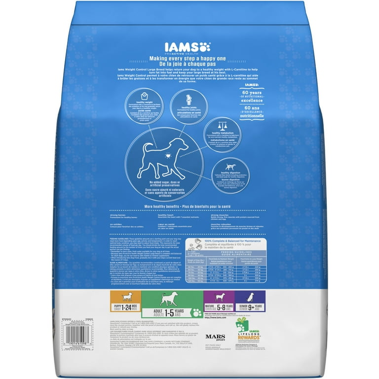 Iams optimal outlet weight