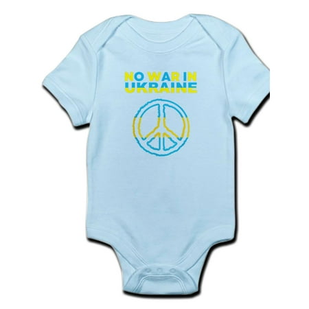 

CafePress - No War In Ukraine Support American Ukrai Body Suit - Baby Light Bodysuit