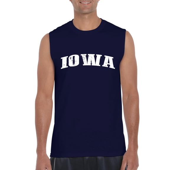 Normal is Boring - Men's Graphic T-Shirt Sleeveless, up to Men Size 3XL - Iowa