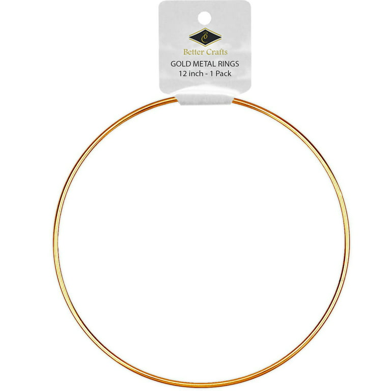 Metal Gold Rings (8 inch, 1 Pack)