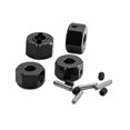 thumbnail image 4 of 4pcs Aleación de aluminio 1:10 Hex Hexy Wheel Hubs Accesorio de accesorio de bricolaje Reemplazar piezas para 1/10 RC Vehículos de automóvil RC Camión negro, 4 of 8