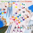 thumbnail image 2 of Mini Juego de Pintura Acrílica para Manualidades, 12 Colores Individuales de Pintura de Arcilla Acrílica para Manualidades para Fiesta de CumpleañosSip & Paint Night, 2 of 5
