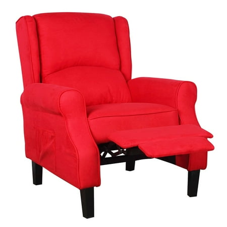 Personal Heated Vibrating Faux Suede Massage Recliner Chair Electric Massage Sofa