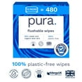 thumbnail image 3 of Pura Flushable Fragrance-Free Allergy UK Certified Toilet Wipes, 480 Count (Choose Your Count), 3 of 7