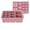 Pink, variant on Lenkho Multi-size Silicone Ice Block Tray, Flexible 13-Grid Ice Maker, Easy Release Ice Mold for Whiskey, Cocktails, Beverages & Home Bar Use, BPA-Free