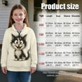 thumbnail image 7 of Chririnla Abstract Funny Cat Pattern Girls Basketball Sweatshirt Half Zip Pullover Sweatshirts Athletic Sportswear Top for Team Gym Sports Practice Size 5-6, 7 of 7