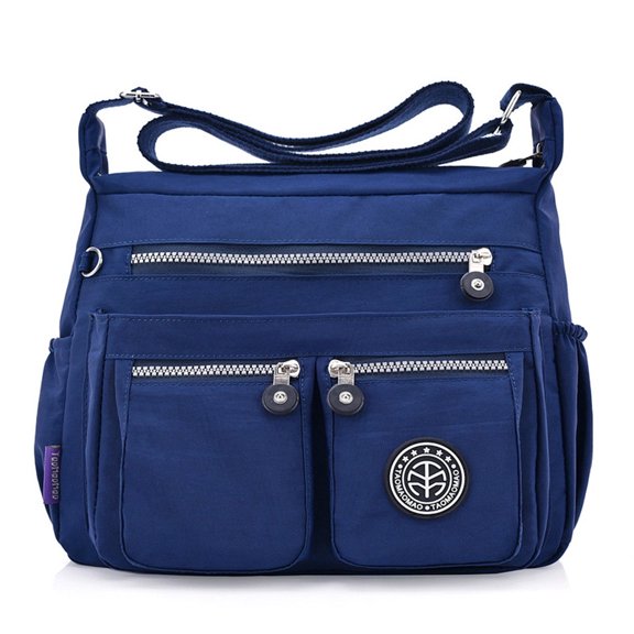 Lightweight Travel Purse Women Crossbody Waterproof Nylon Multi Pocket Bag