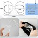 thumbnail image 2 of 4 Pieces Prescription Ski Goggles RX Insert Optical Adaptor Ski and Snowboard Goggle Insert Adaptor Optical Insert, 2 of 3