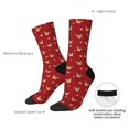 thumbnail image 4 of Fuzoiu Christmas Deer B Print Athletic Crew Socks for Men & Women,Casual Crew Socks,Above Ankle Crew Socks for Business, Casual, 4 of 6