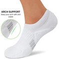 thumbnail image 3 of No Show Socks Womens Athletic Cushion Ankle Footies Low Cut 5-6 Pairs, 3 of 7