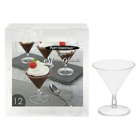 2oz. Mini Martini Glasses Clear
