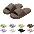 thumbnail image 4 of Pillow Slippers for Women and Men House Slides Shower Sandals (Brown 38), 4 of 4