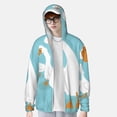 thumbnail image 2 of Fotbe Three White Geese Chaqueta con Protección Solar UPF 50+ para Hombre y Mujer, Camisa con Capucha y Bolsillos-Medium, 2 of 7