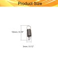 thumbnail image 2 of HUGFEGWE Extended Compressed Spring Wire Diameter 0.01", OD 0.12", Free Length 0.39", Stainless Steel Dual Hook Tension Spring for Production Assembly Furniture Mechanism Maintenance 0.3x3x10mm 10PCS, 2 of 7