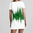 thumbnail image 4 of Liquidation d'Été 2025! Robe Grande Taille pour Femmes, Liquidation de Robe d'Été pour Femmes, Mode Féminine Robe Décontractée à Manches Courtes Imprimée Col en V, 4 of 4